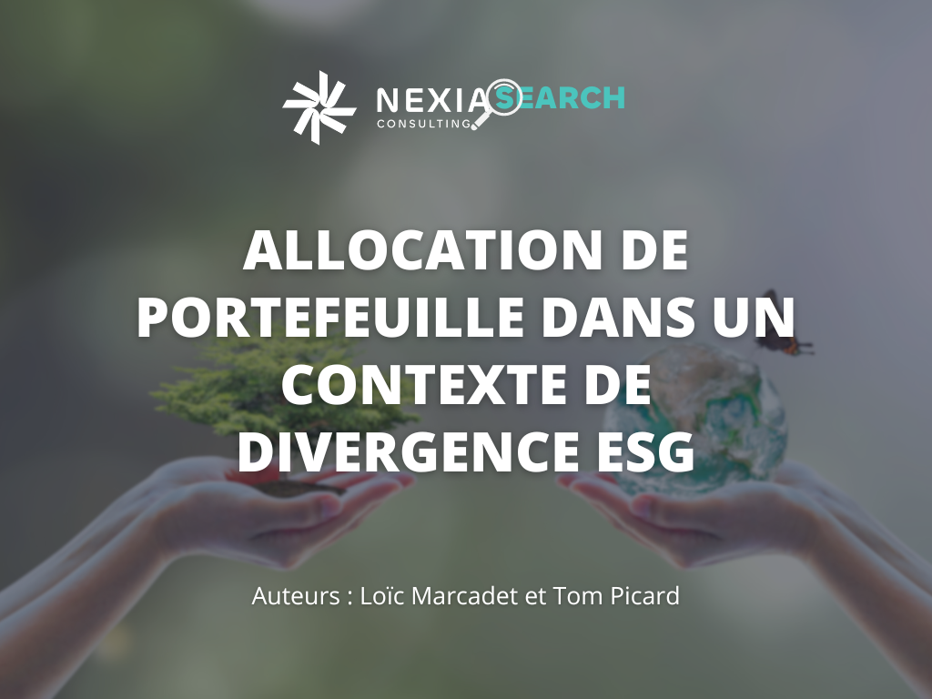 Allocation De Portefeuille Divergence ESG Nexialog Consulting