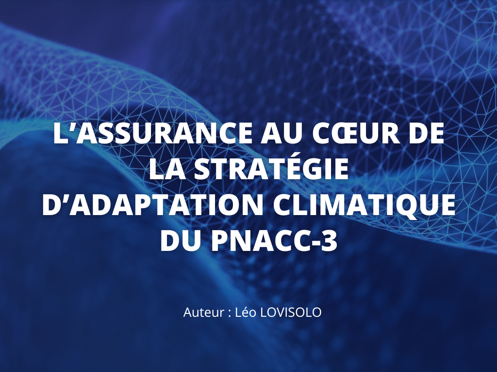 L’assurance Au Cœur De La Stratégie D’adaptation Climatique Du PNACC 3 Nexialog Consulting Article