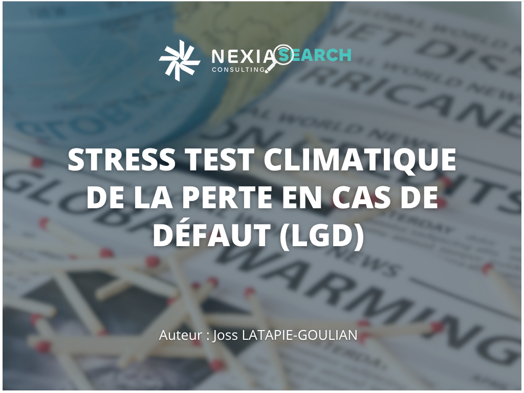 Stress Test Climatique De La Perte En Cas De Défaut (LGD) Nexialog Consulting