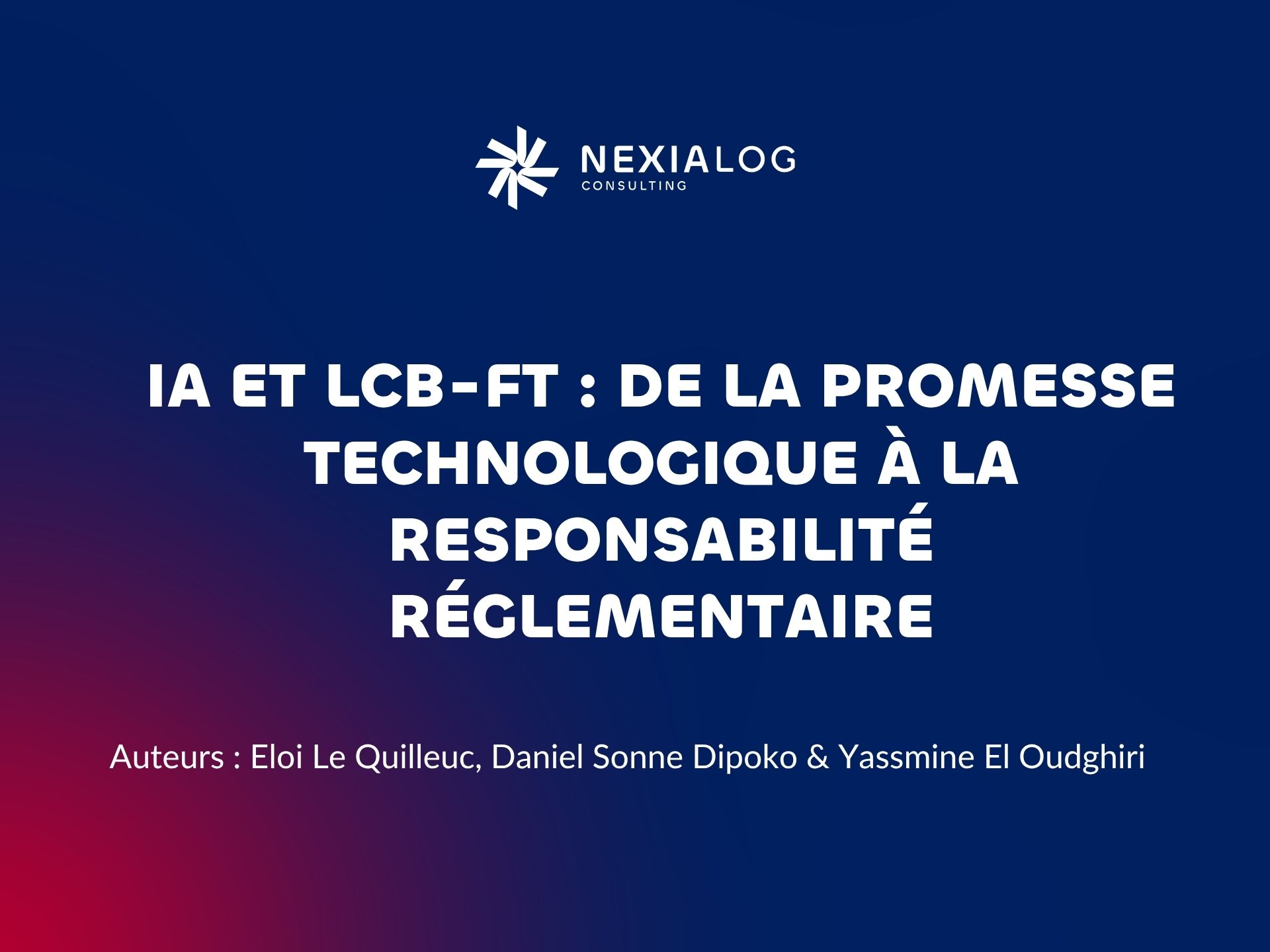 Intelligence artificielle et lutte contre le blanchiment LCB-FT conformité ACPR